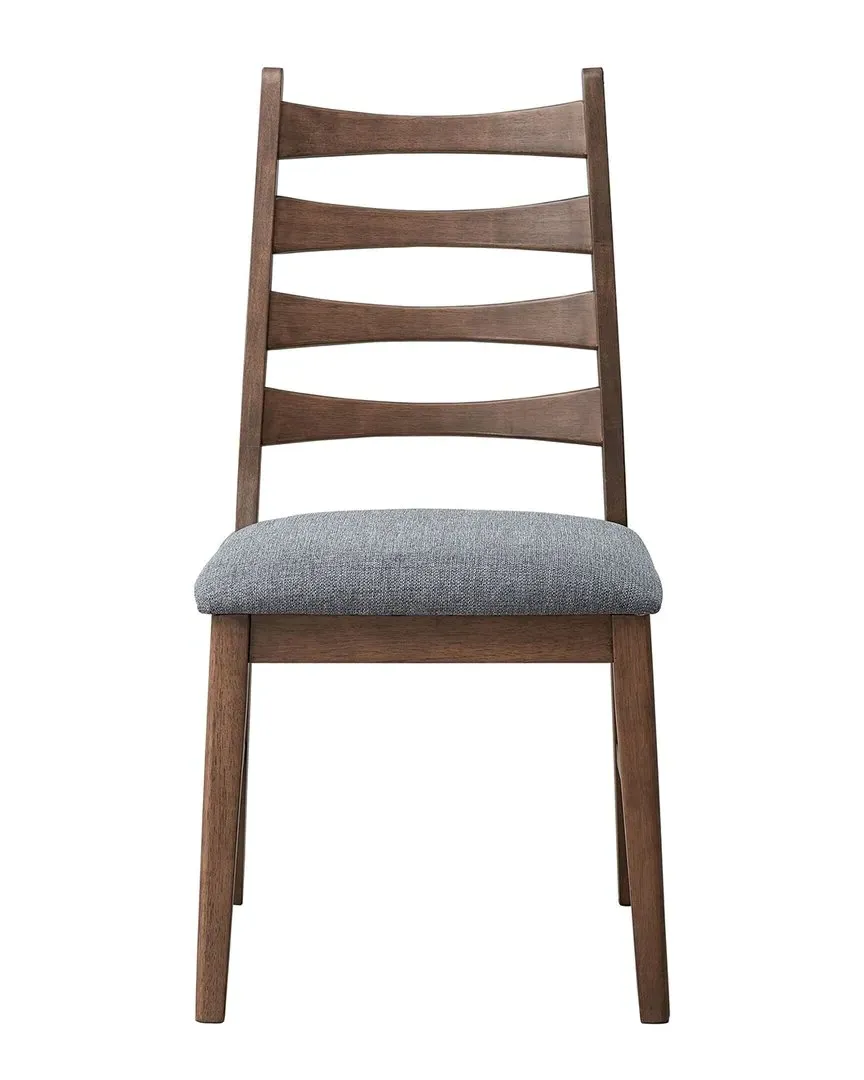 Mayah Side Chair Set of 2 - Grey, Linen