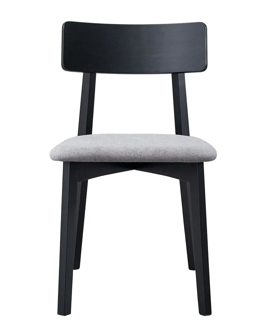 Real Side Chair Set of 2 - Grey, Linen image