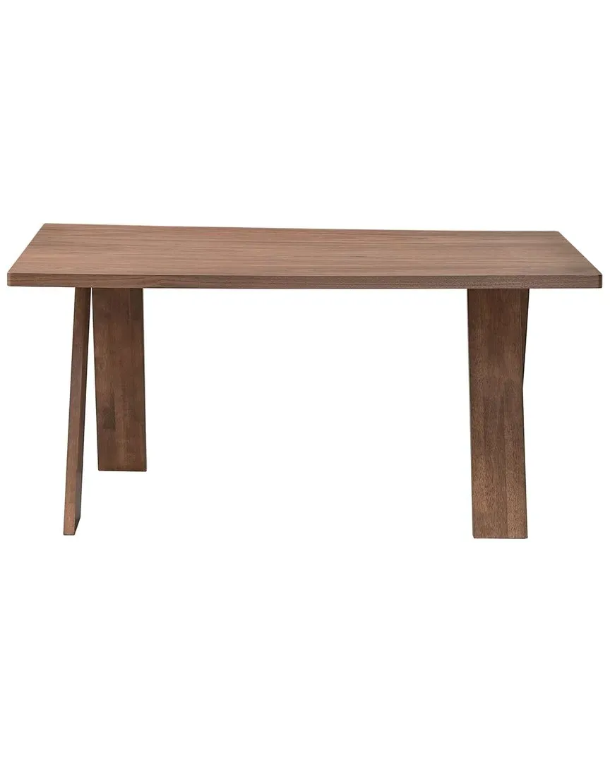 Sarha Rectangular Dining Table - Brown, Walnut image