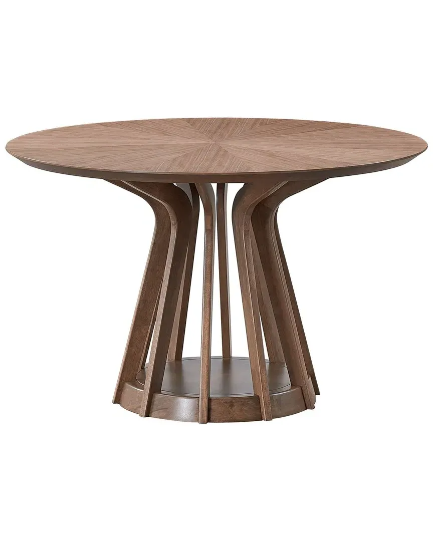 Seda Round Dining Table - Walnut
