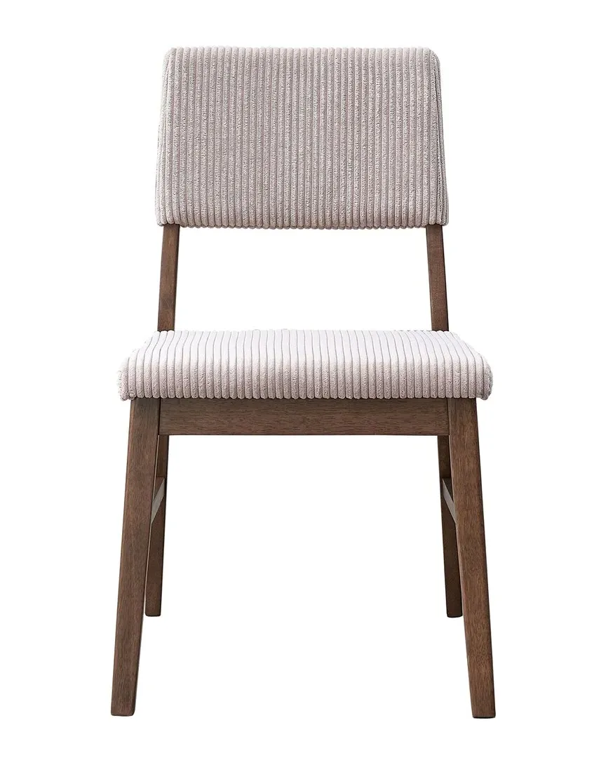 Seda Set of 2 Side Chairs - Pink, Corduroy