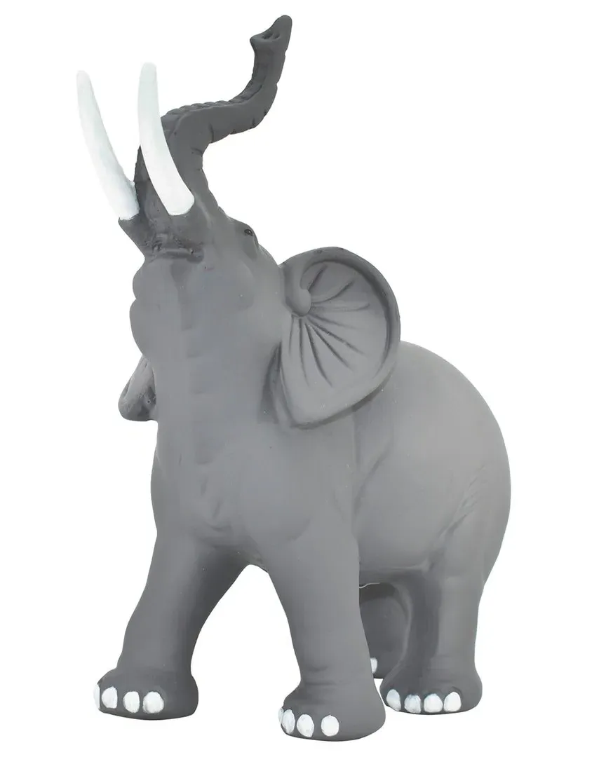 Solid Elephant Sculpture - Grey, Stone Resin