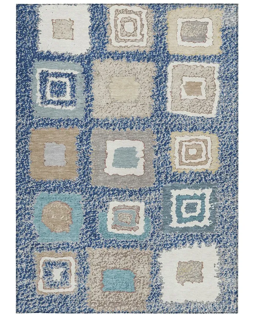 Indoor/Outdoor Rug - Blue, Polyester