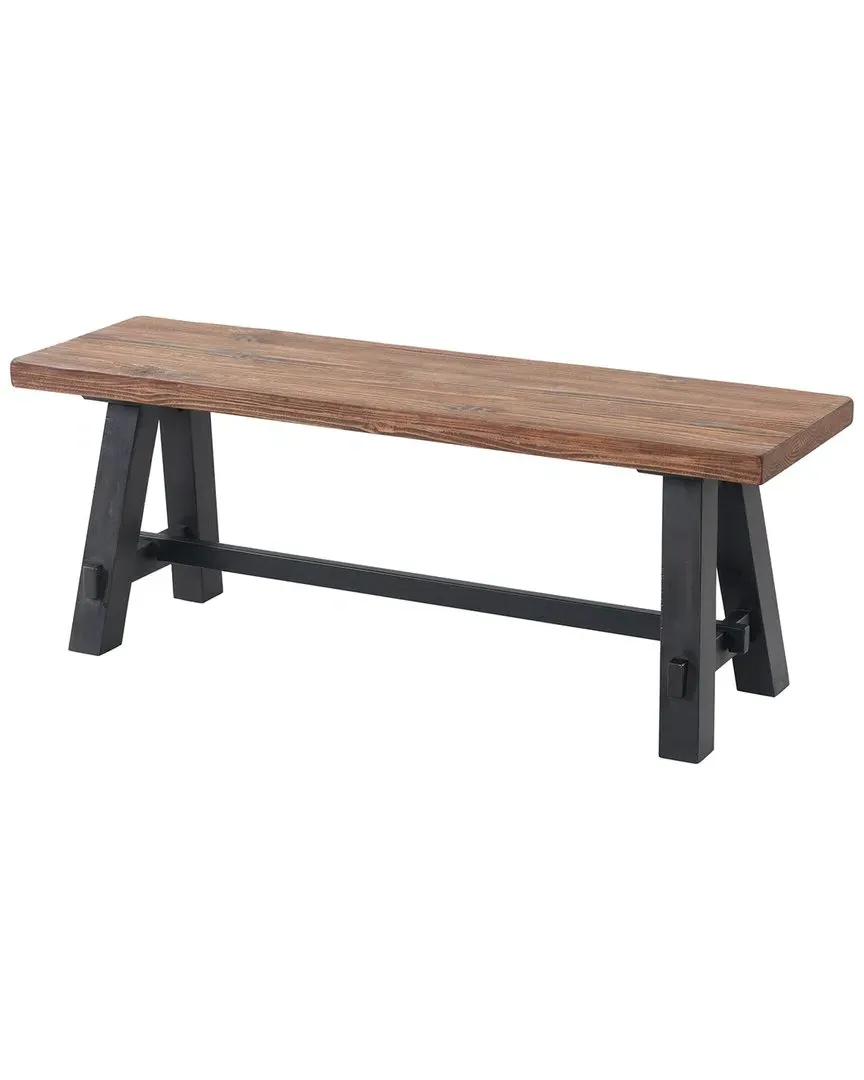 Adam 48In Solid Wood Bench - Rustic Natural, Pine