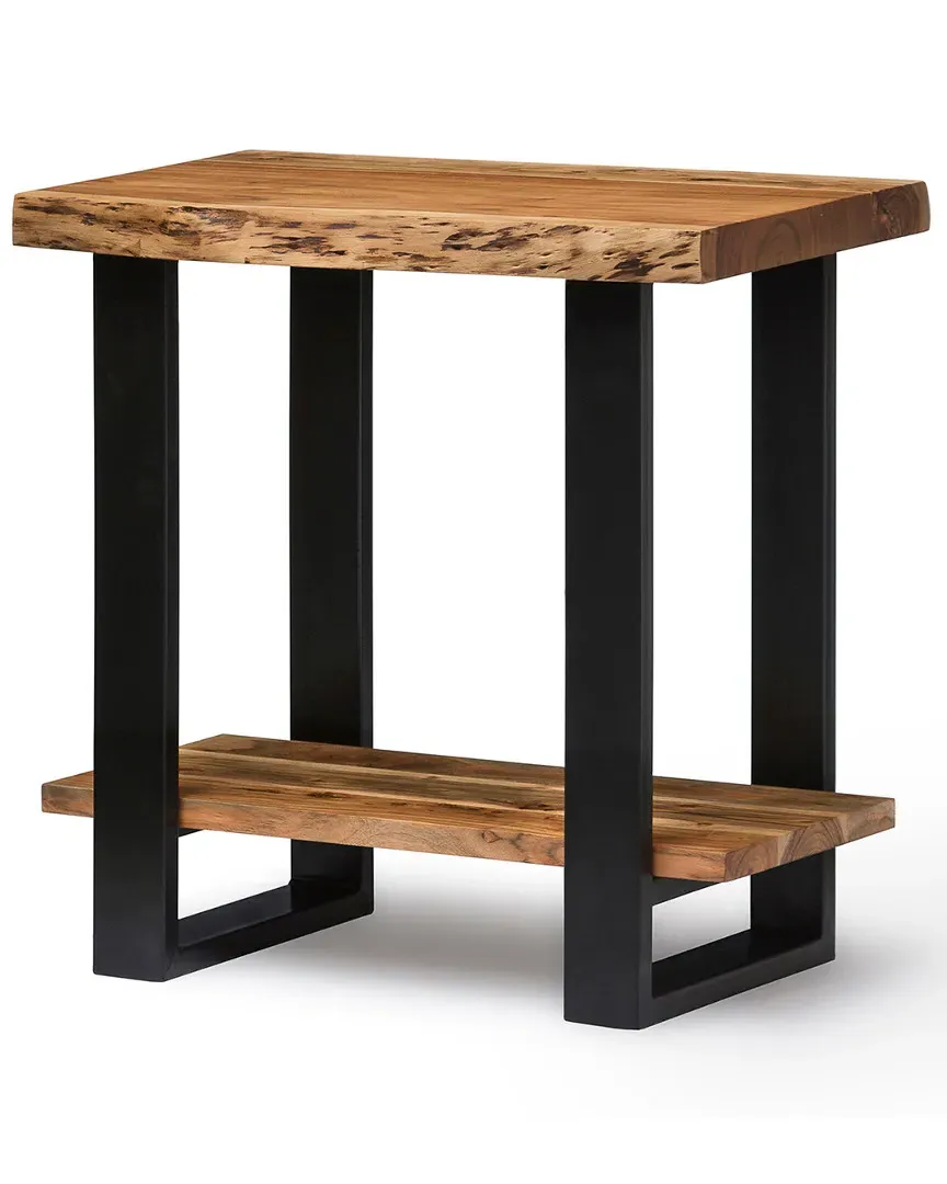 Alpine Live Edge End Table - Acacia