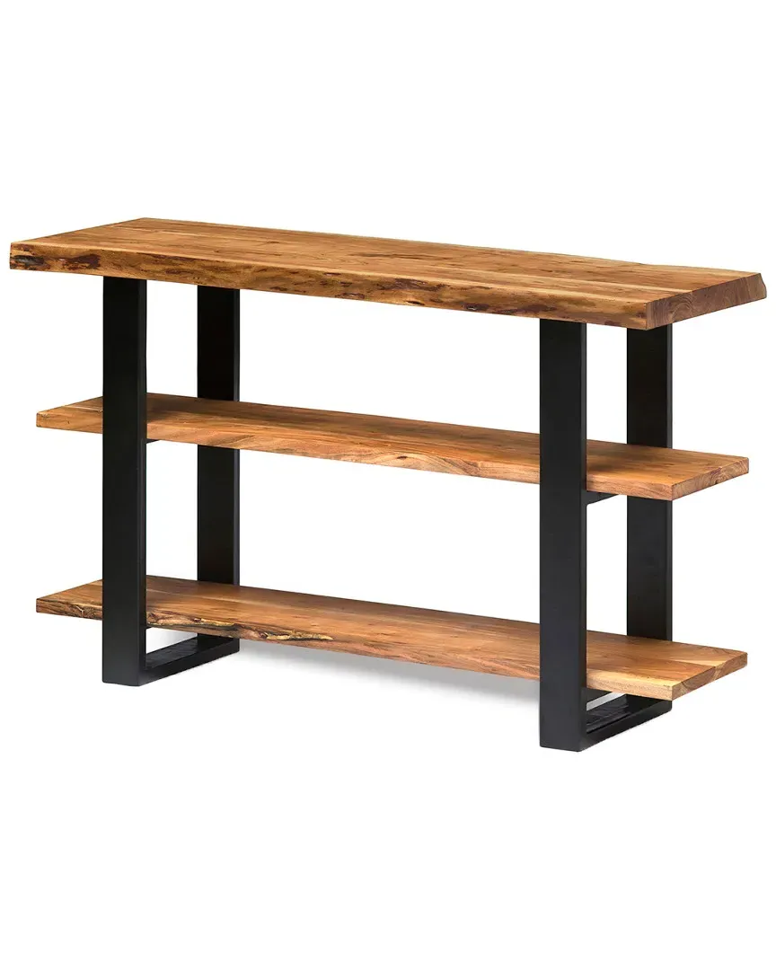 Alpine Live Edge Media Console Table - Acacia