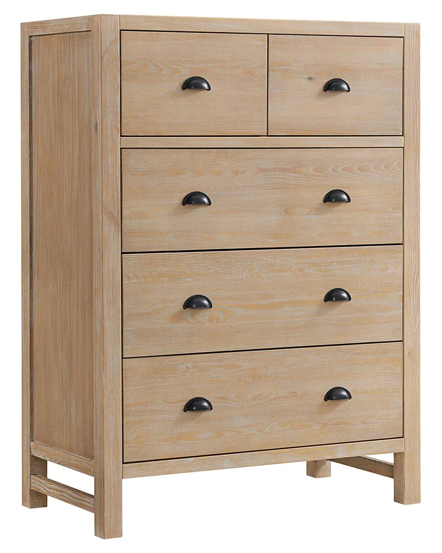 Arden 5-Drawer Chest - Natural, Wood