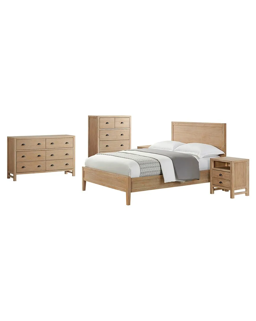 Arden 5-Piece King Size Bedroom Set - Natural Wood image