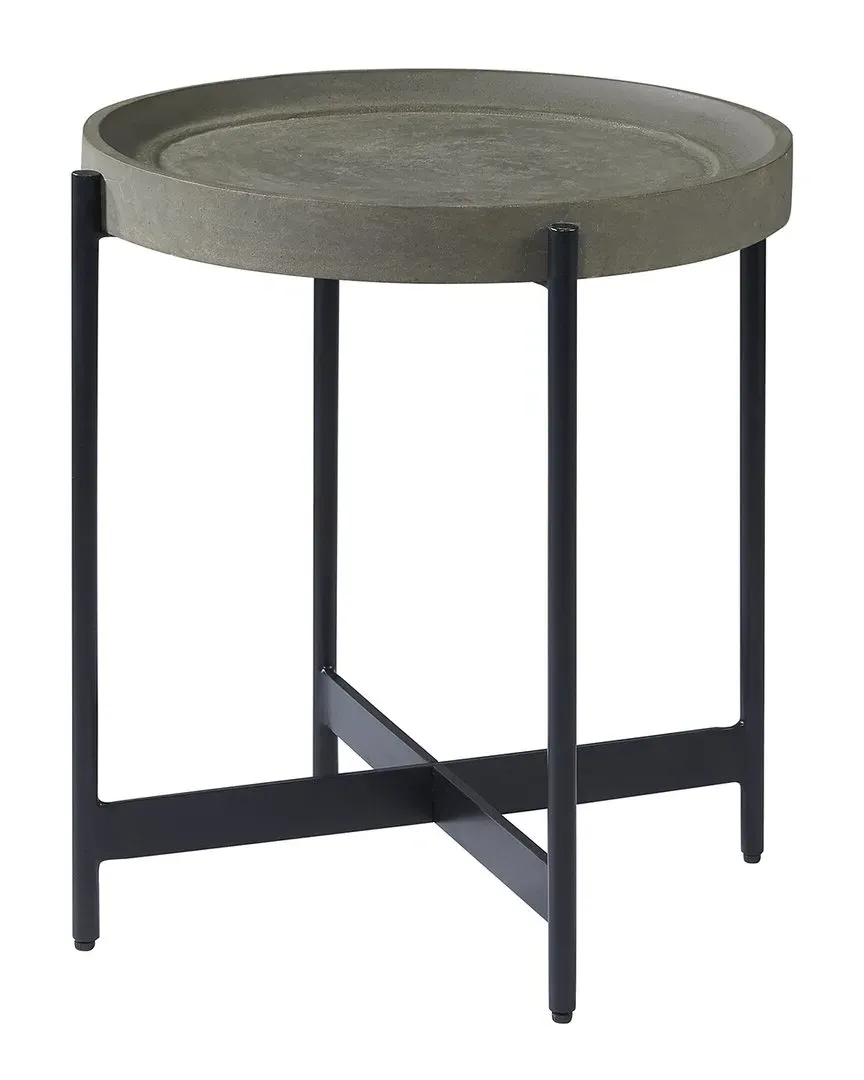 Brookline Round End Table - Grey, Wood image