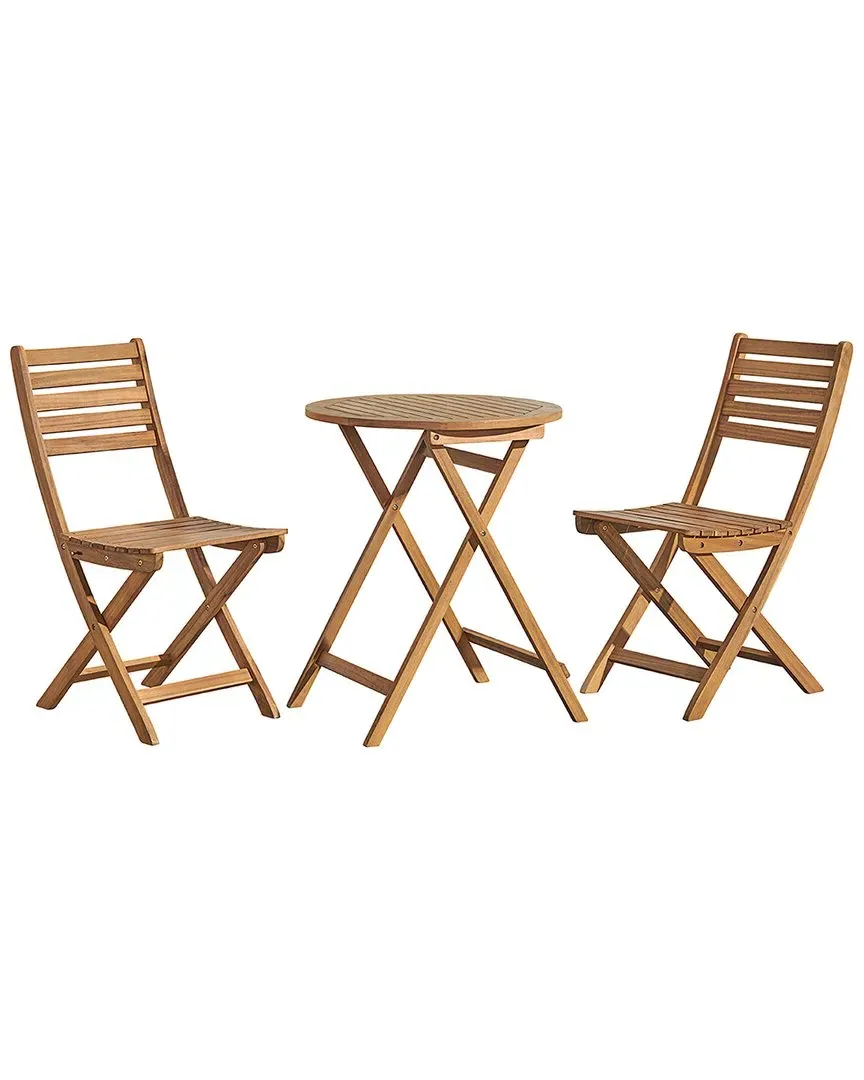 Cabot Folding Bistro Table and Chair Set - Natural, Acacia Wood image