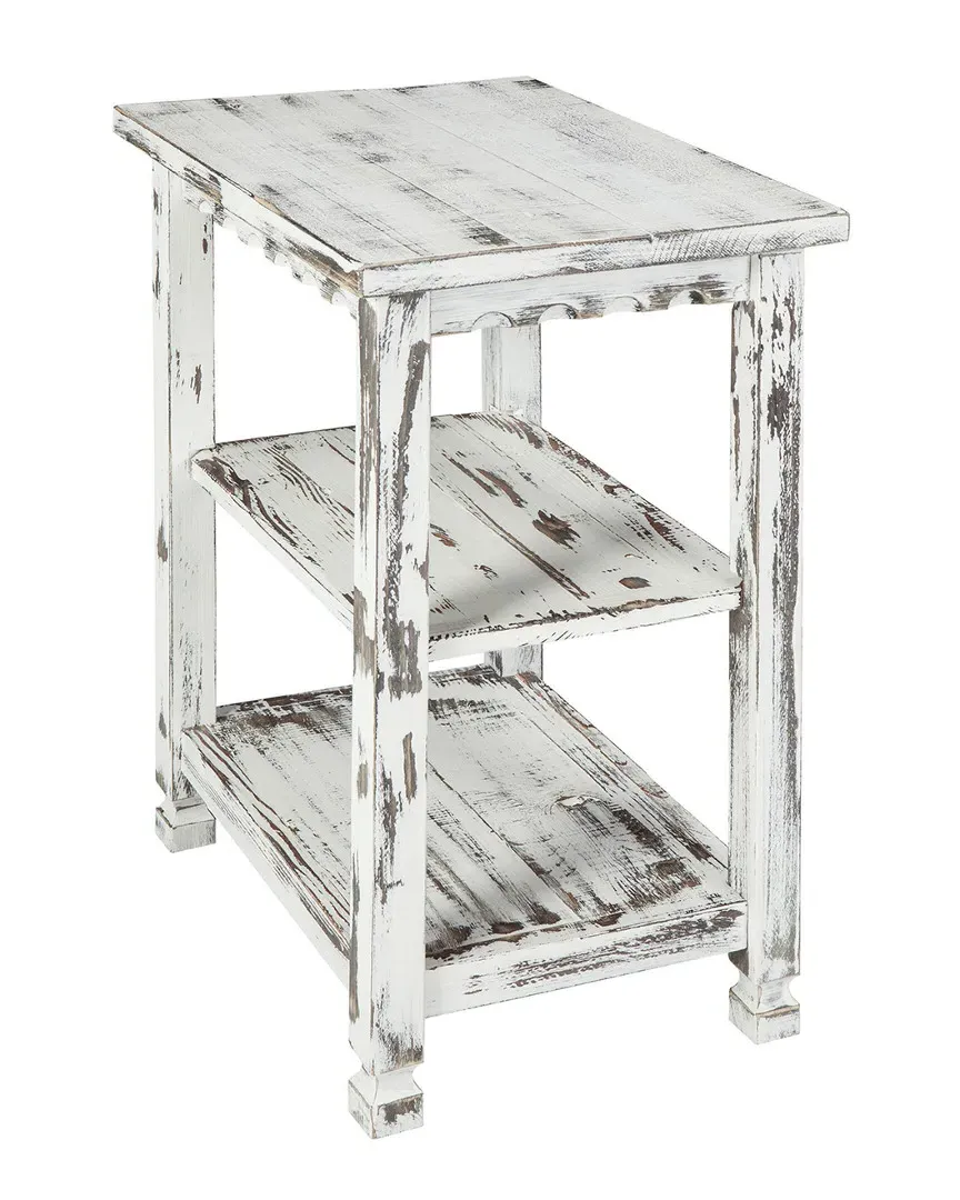 Country Cottage 2 Shelf End Table - White image
