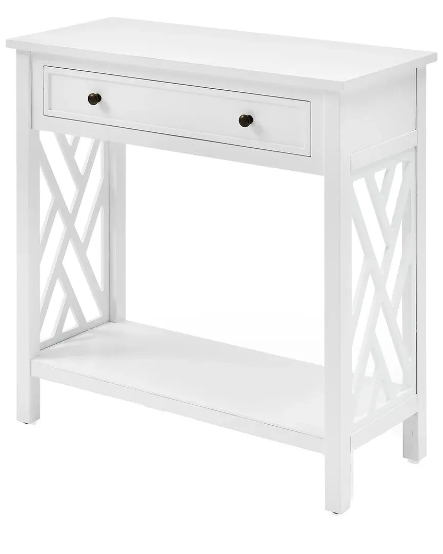 Coventry Coffee Table, End Table & Console Table with Drawers - White