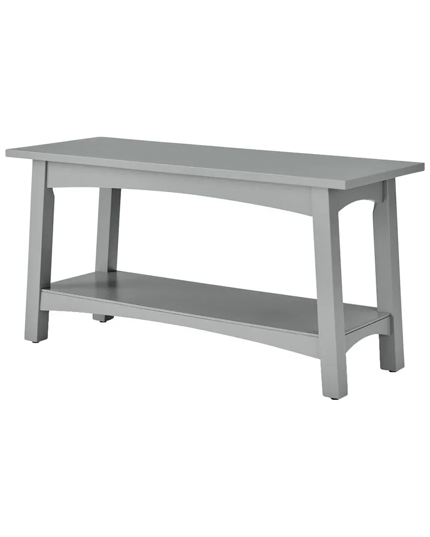 Craftsbury 36in Entryway Bench with Storage - Grey, Wood image