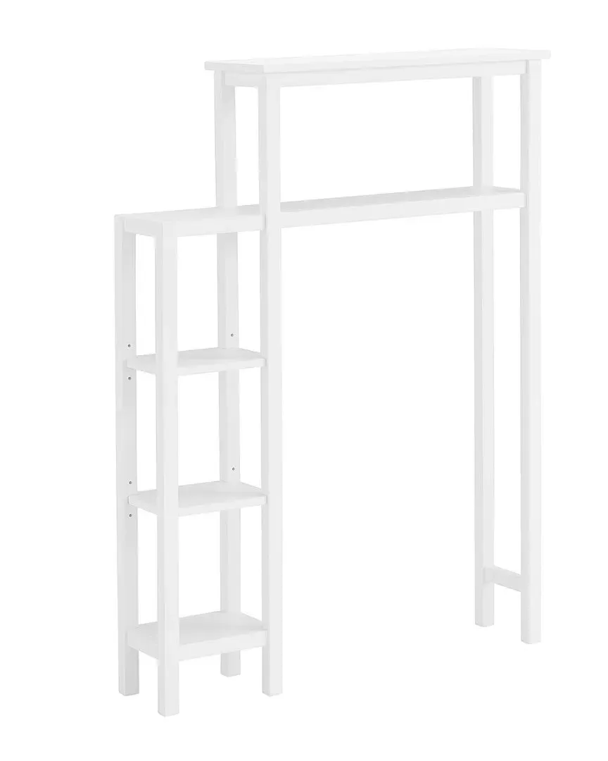 Dover Over Toilet Organizer with Side Shelving - White image