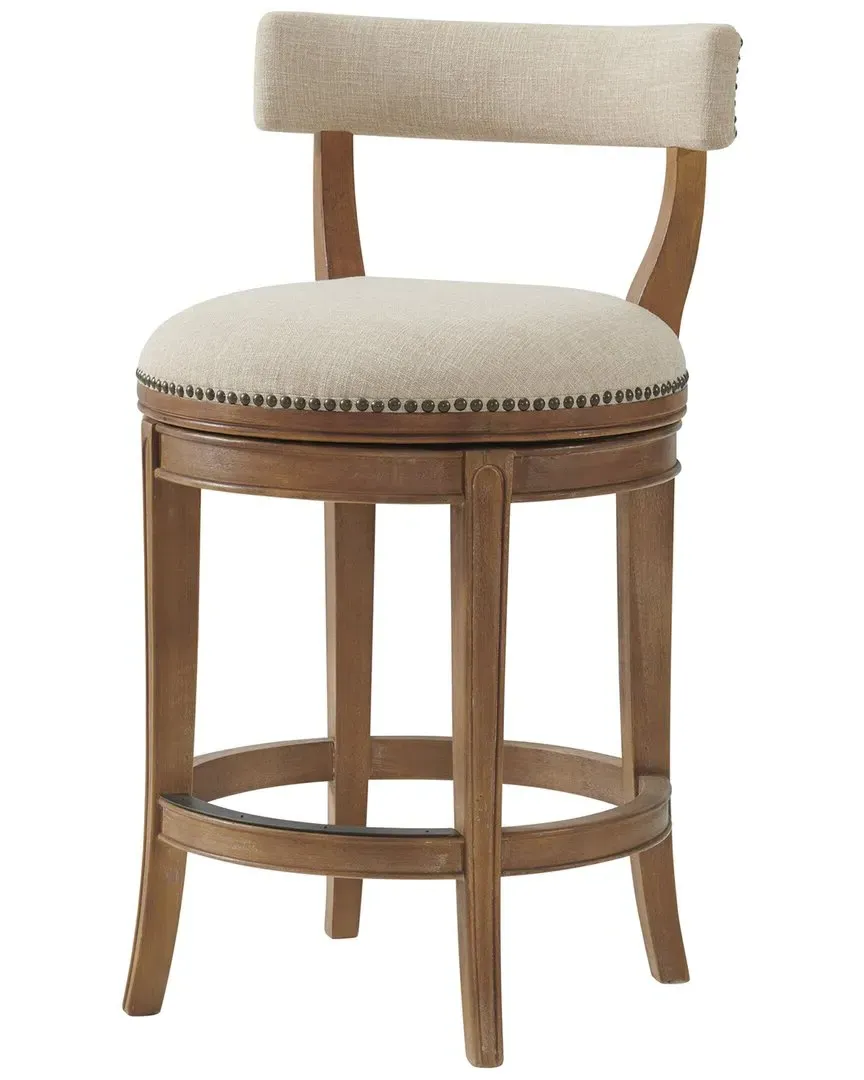 Hanover Swivel Counter Height Bar Stool - Brown, Rubberwood image
