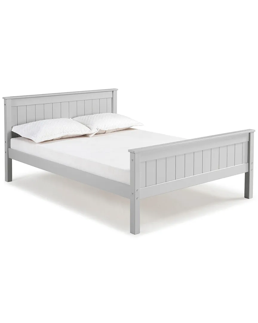 Harmony Full Platform Bed - Grey, Pine