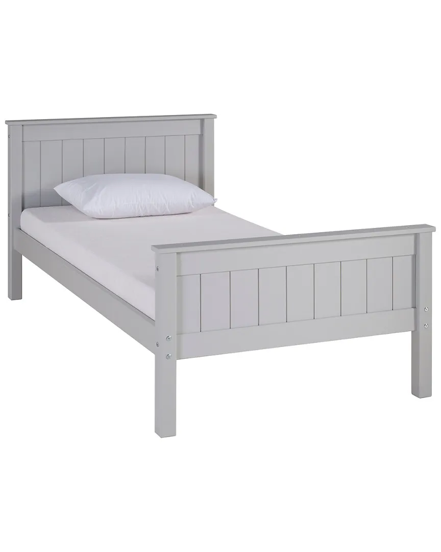 Harmony Twin Platform Bed - Grey, Pine image
