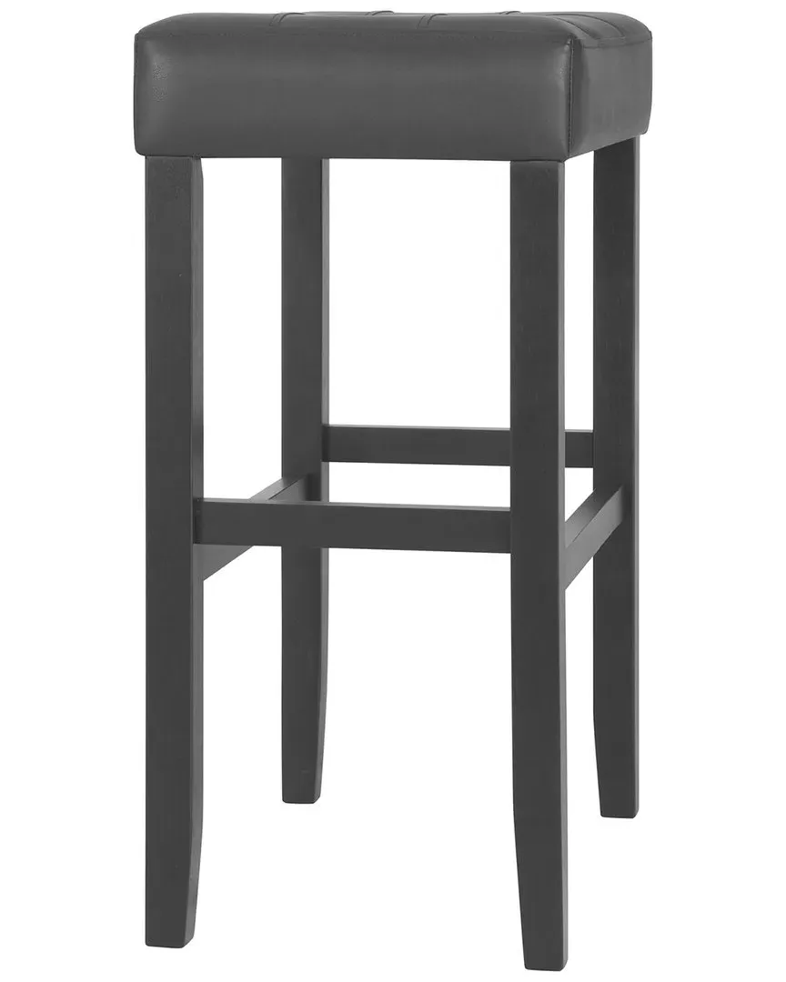 Madison Backless Bar Height Stool - Black, Rubberwood image