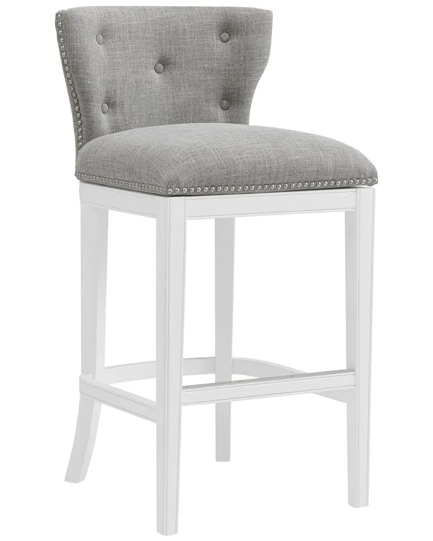 Miranda Swivel Bar Height Bar Stool - White image
