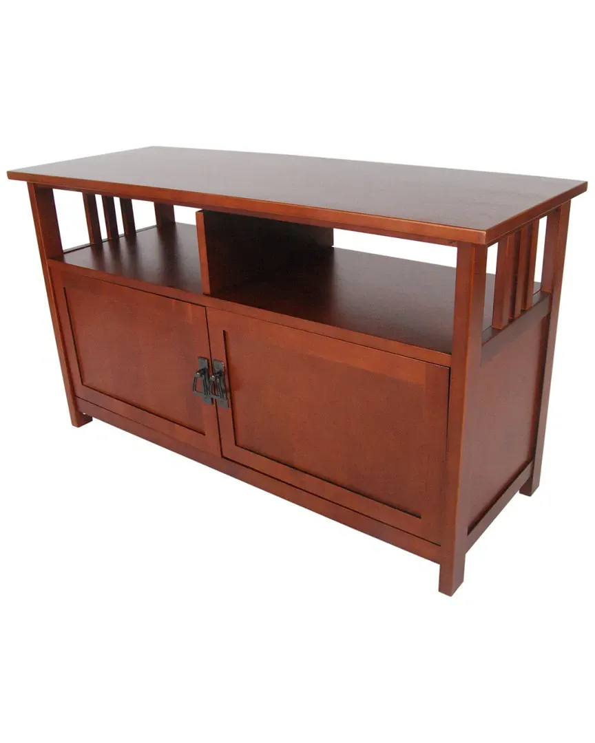 Mission TV Stand with Storage - Cherry image