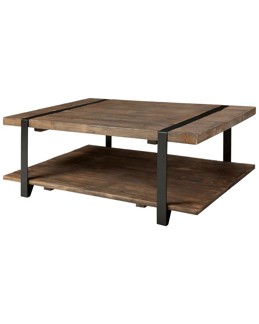 Modesto 48in Coffee Table with Storage - Reclaimed Wood