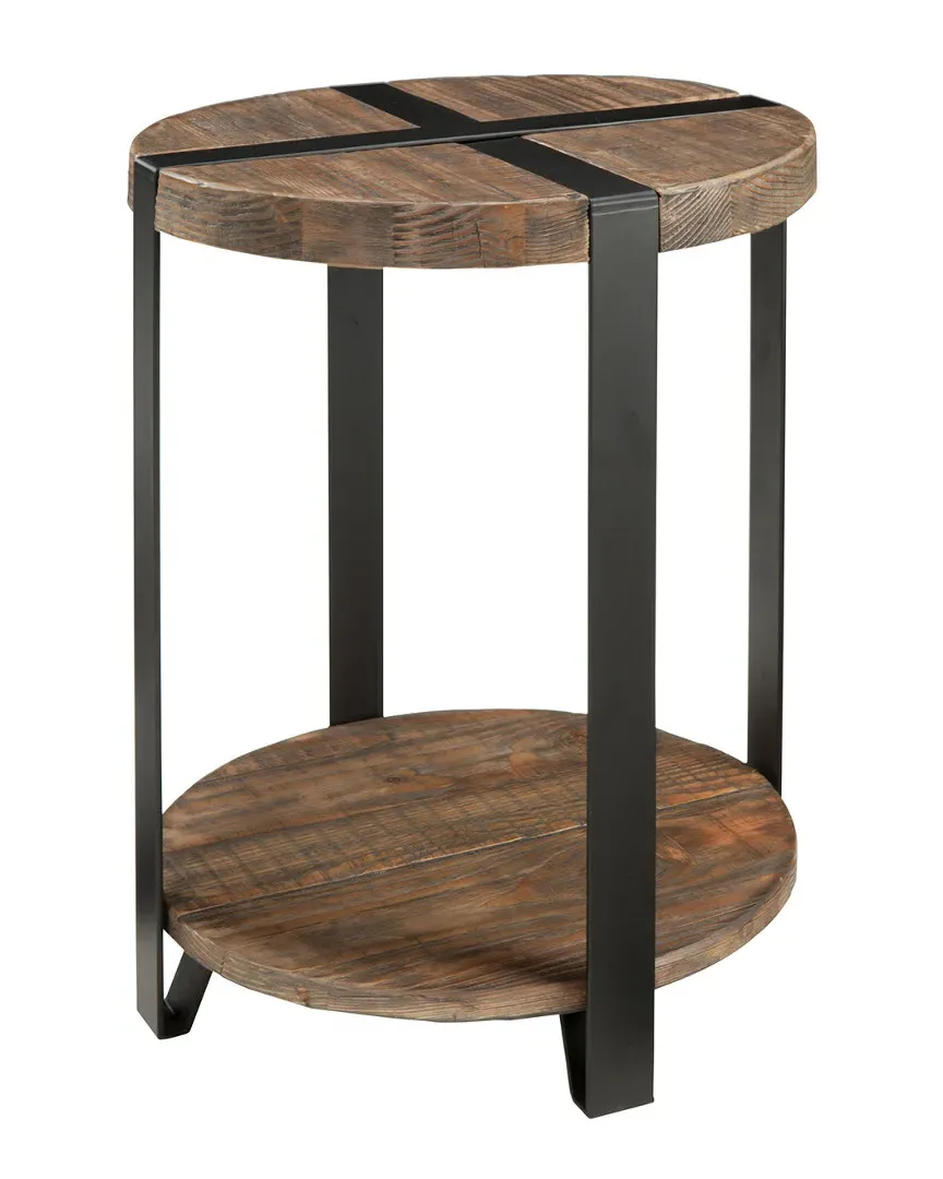 Modesto Round End Table - Reclaimed Wood