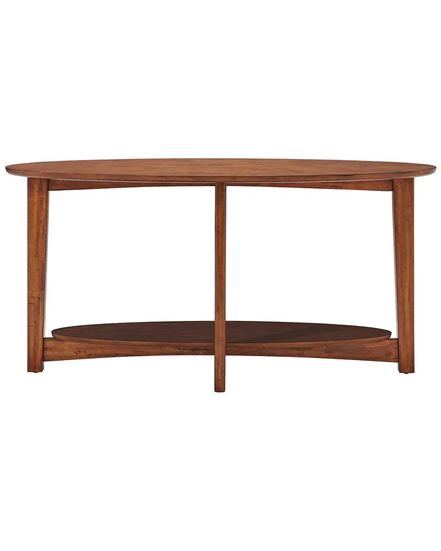 Monterey Console Table with Shelf - Warm Chestnut