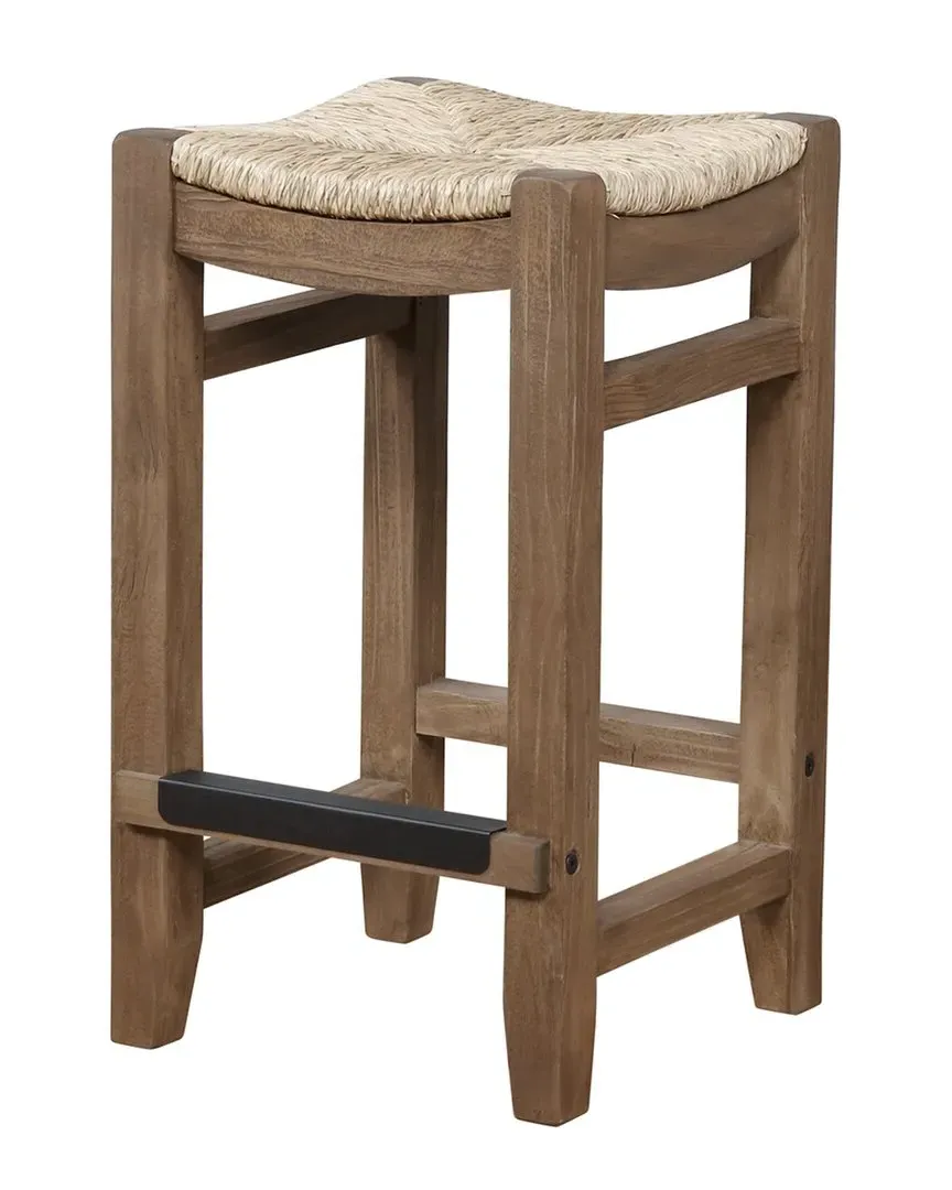 Newport Counter Height Stool with Rush Seat - Natural image