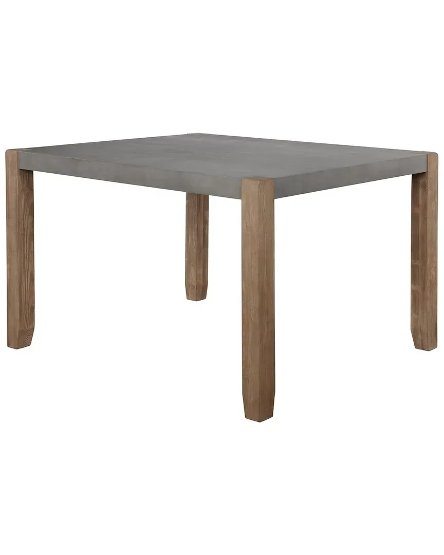 Newport Dining Table - Concrete Grey, Wood