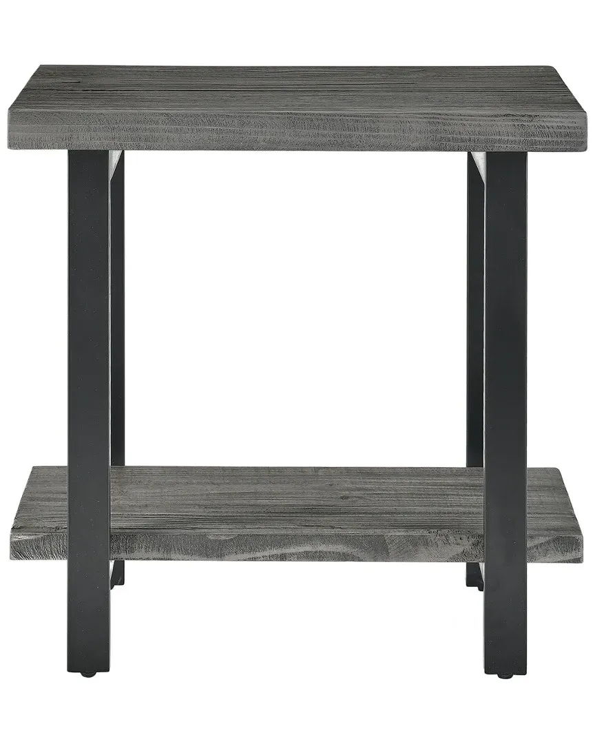Pomona 2-Tier End Table - Slate Grey, Wood image