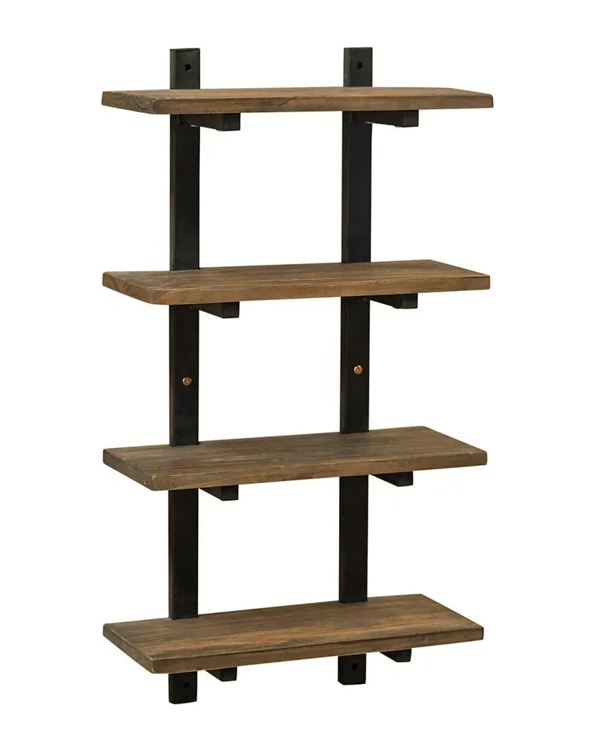 Pomona 36in 4-Shelf Wall Storage Unit - Natural, Pine Wood image