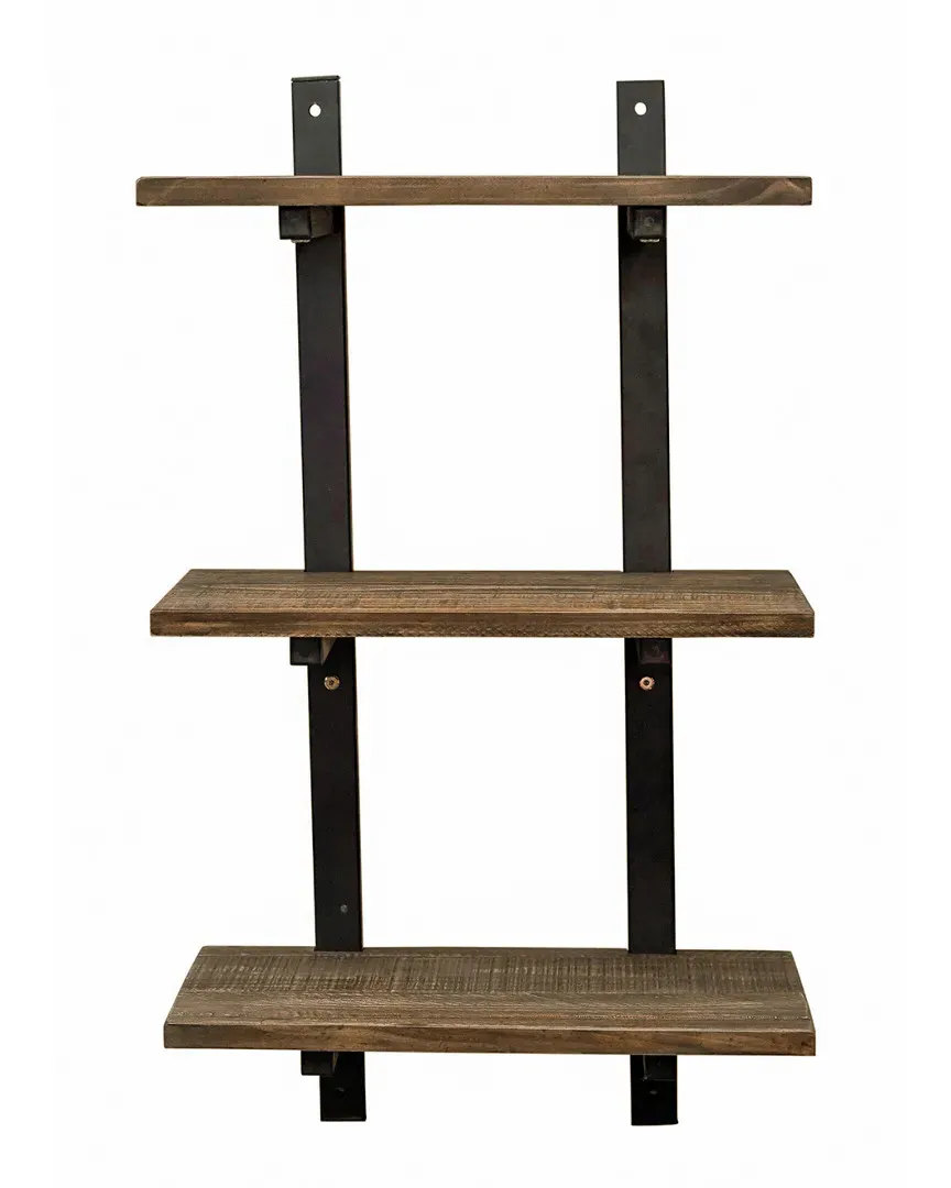 Pomona 36in Wall Shelf - Reclaimed Wood, Metal
