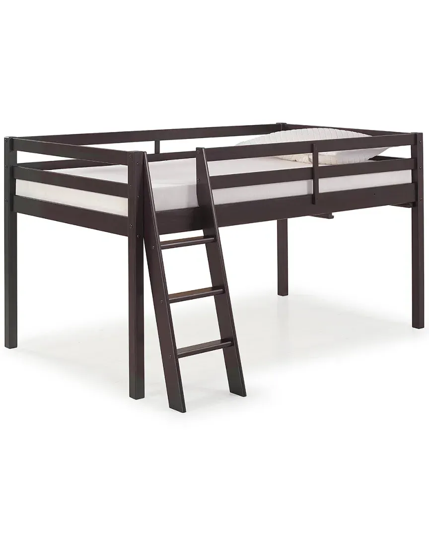 Roxy Twin Junior Loft Bed - Espresso, Pine