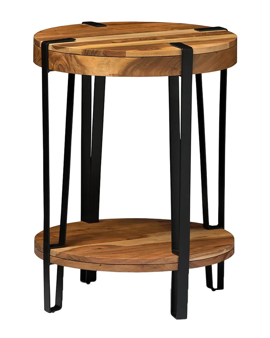 Ryegate Round End Table - Natural, Acacia Wood image