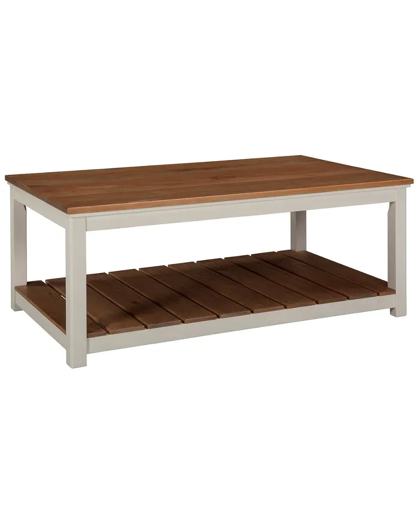 Savannah Coffee Table with Storage - Ivory, Pine image