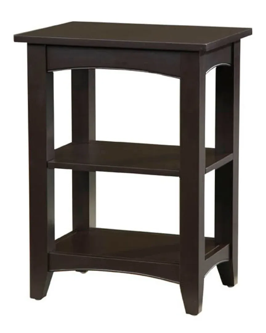 Shaker Cottage 2 Shelf End Table - Chocolate image