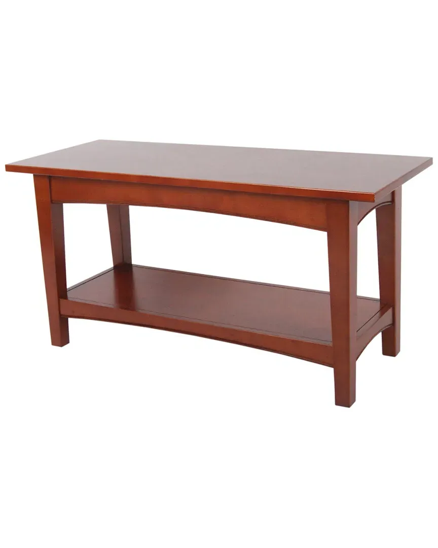 Shaker Cottage Bench with Shelf - Cherry