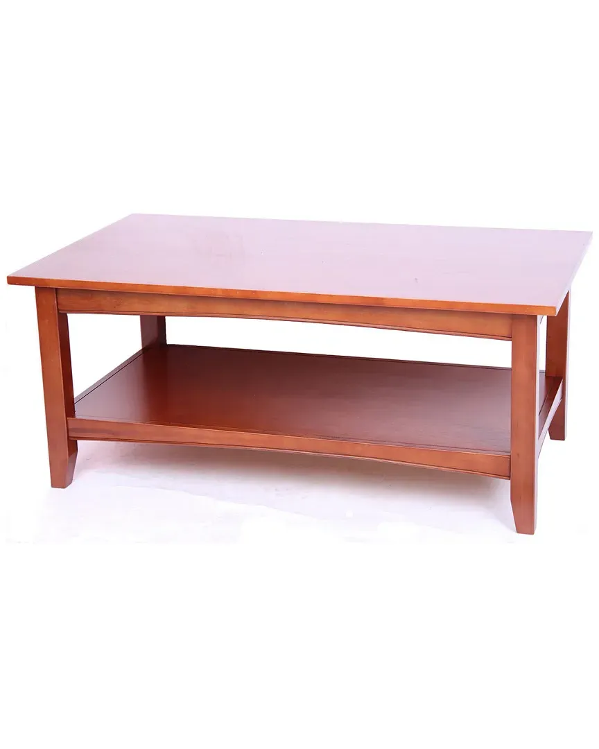 Shaker Cottage Coffee Table with Shelf - Cherry image