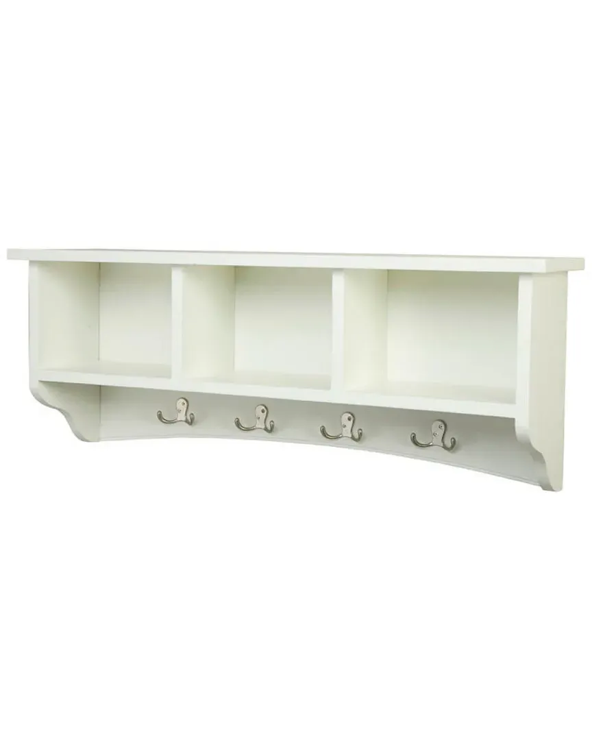 Shaker Cottage Storage Coat Hook - Ivory