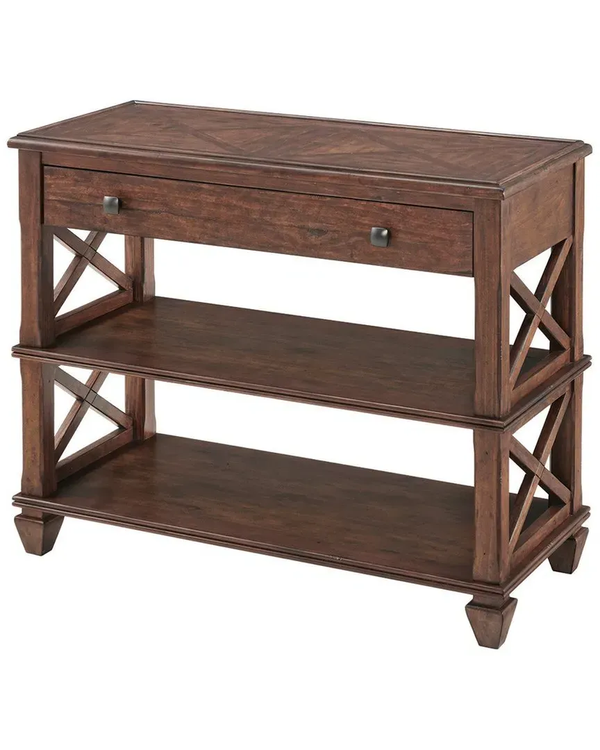 Stockbridge 36In Wood Sofa/TV Console with Drawer - Cherry image