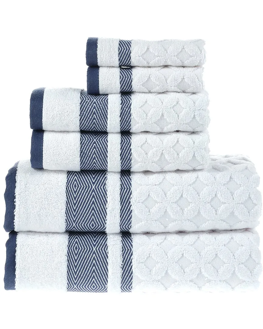 Antimicrobial Westport 6Pc Towel Set - Pale Midnight, Turkish Cotton