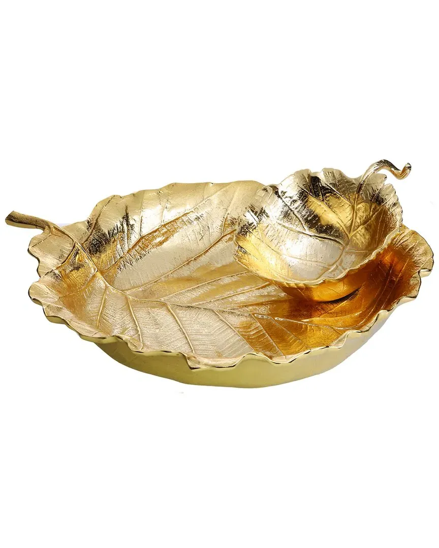 12.25in Chip N Dip Bowl - Gold image