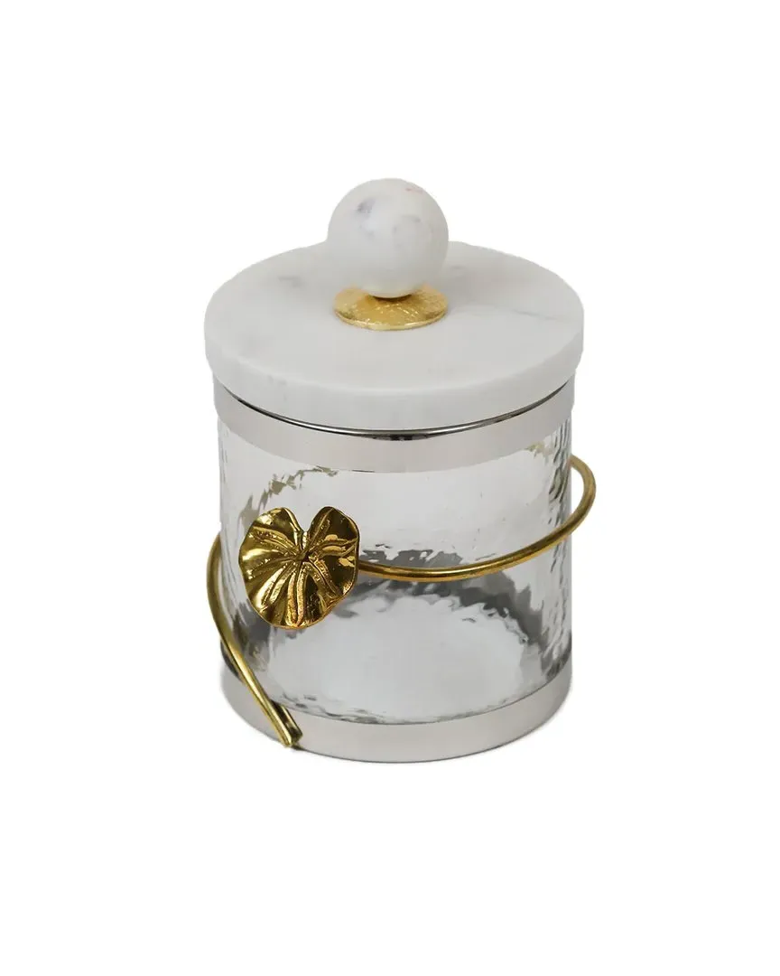 4In Diameter Canister - Gold, Glass image