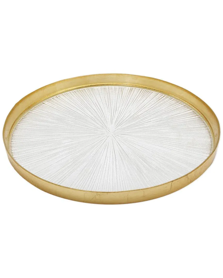 Alice Pazkus Set of 4 Crystal Dinner Plates - Gold image