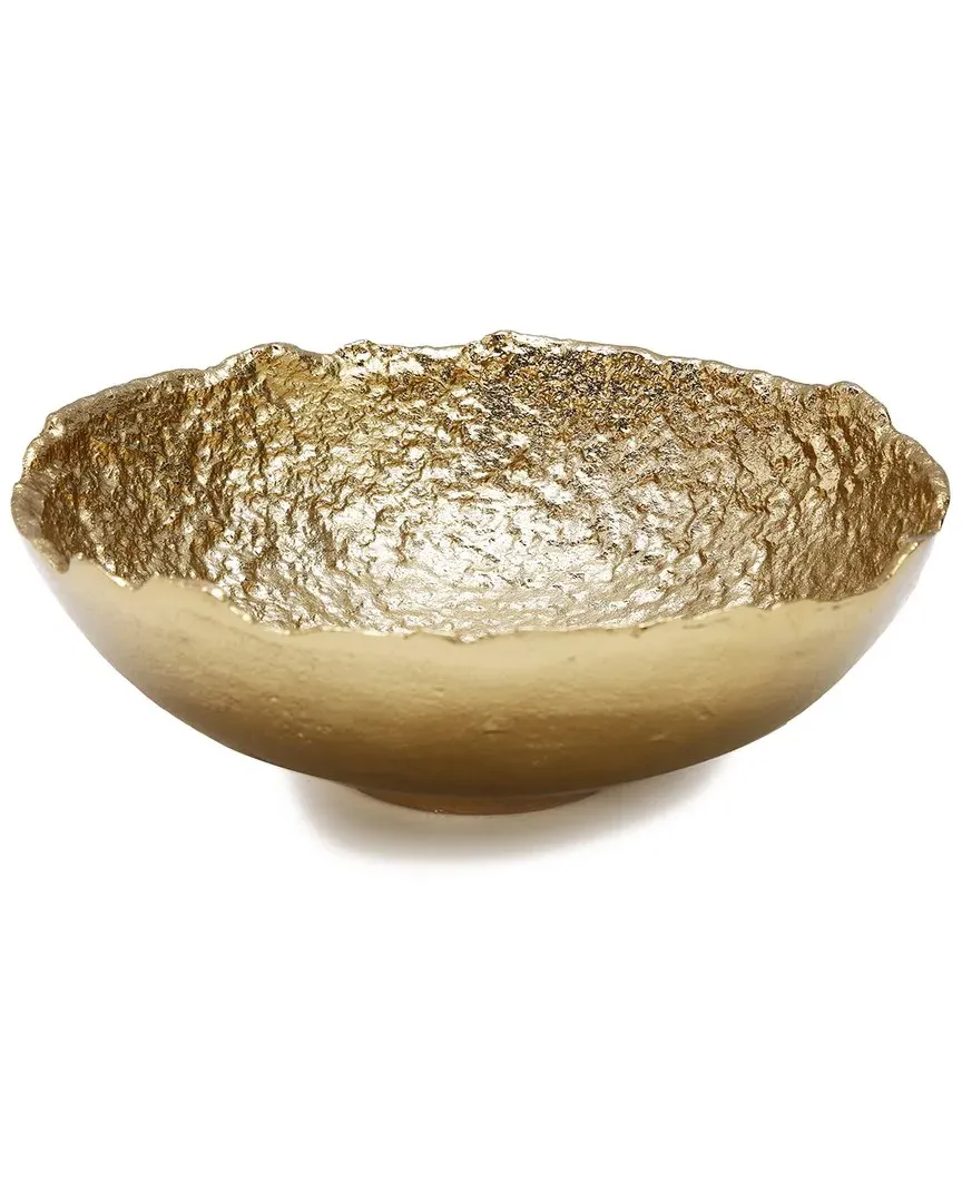 Gold Bark Raw Edged Bowl - Gold, Stainless Steel