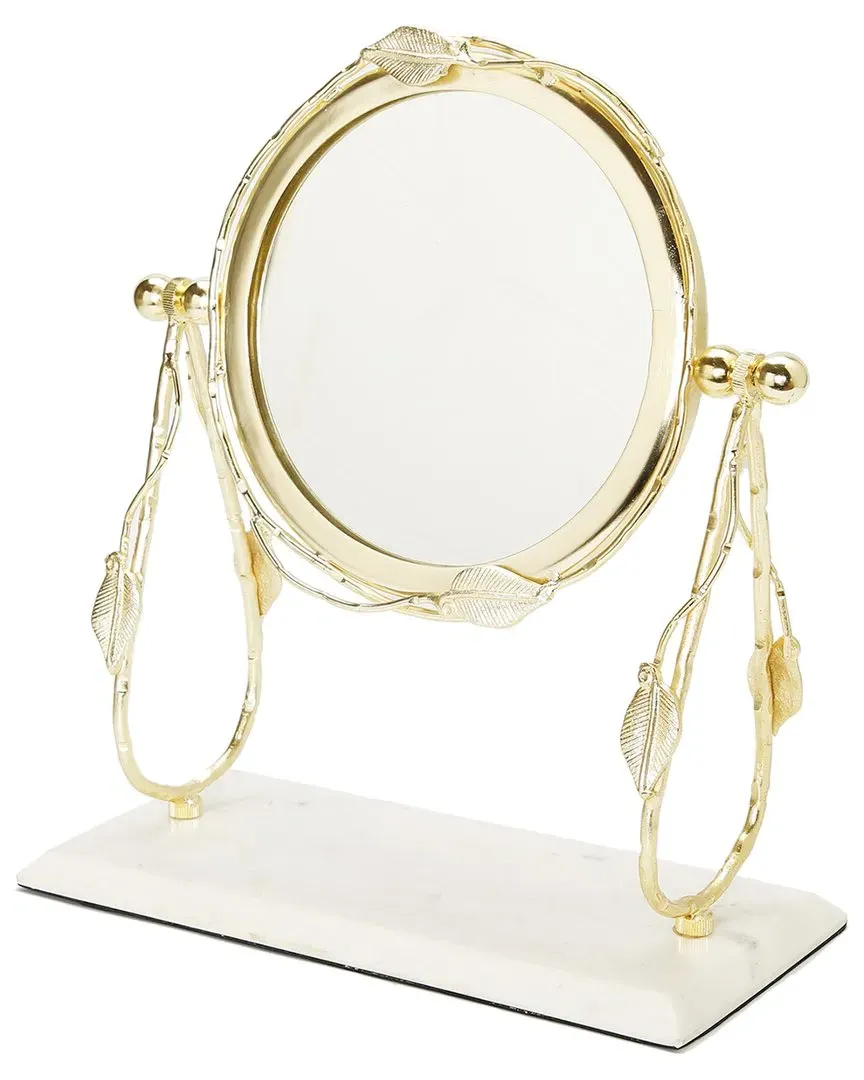 Leaf Table Mirror - Gold image