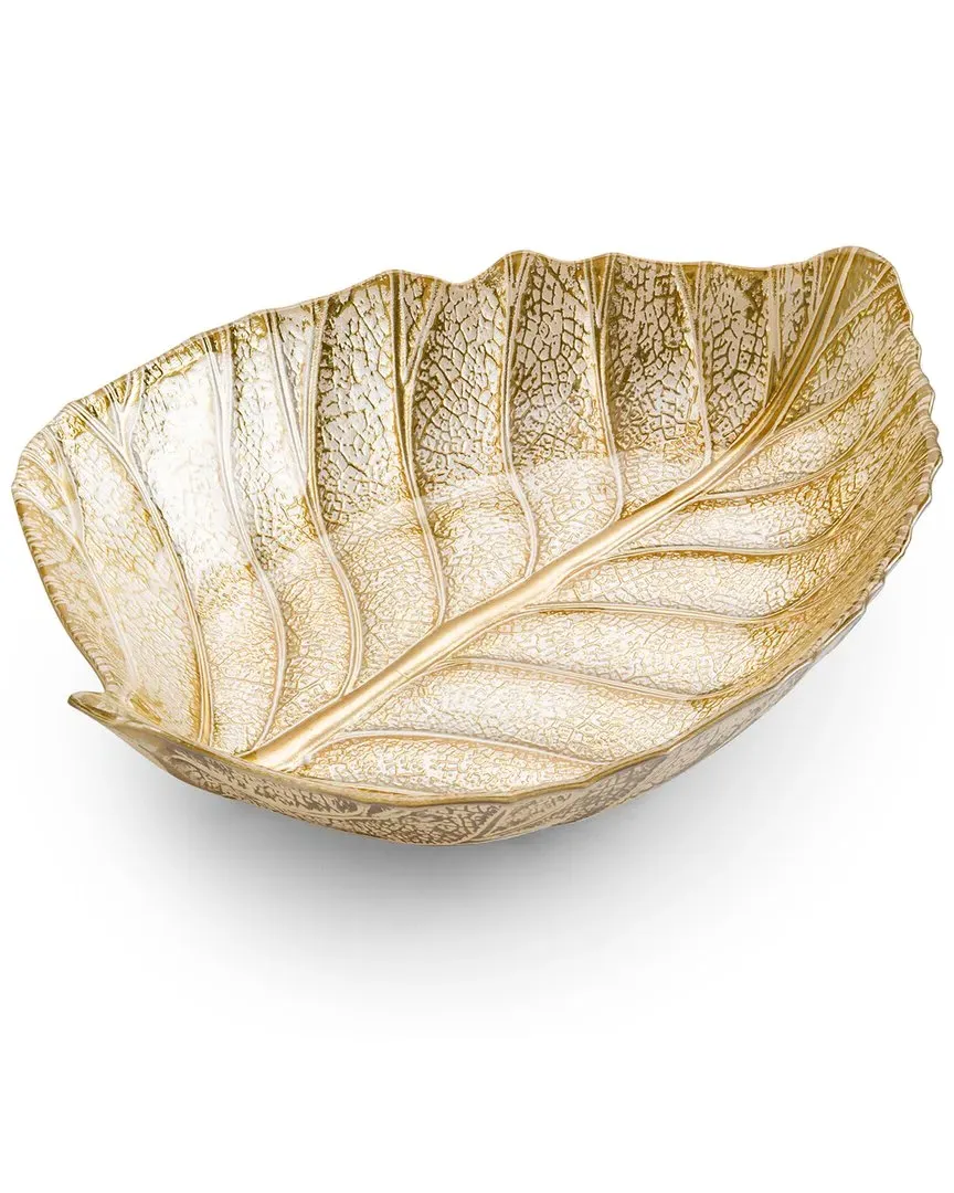 Medium Leaf Shaped Dish - Gold