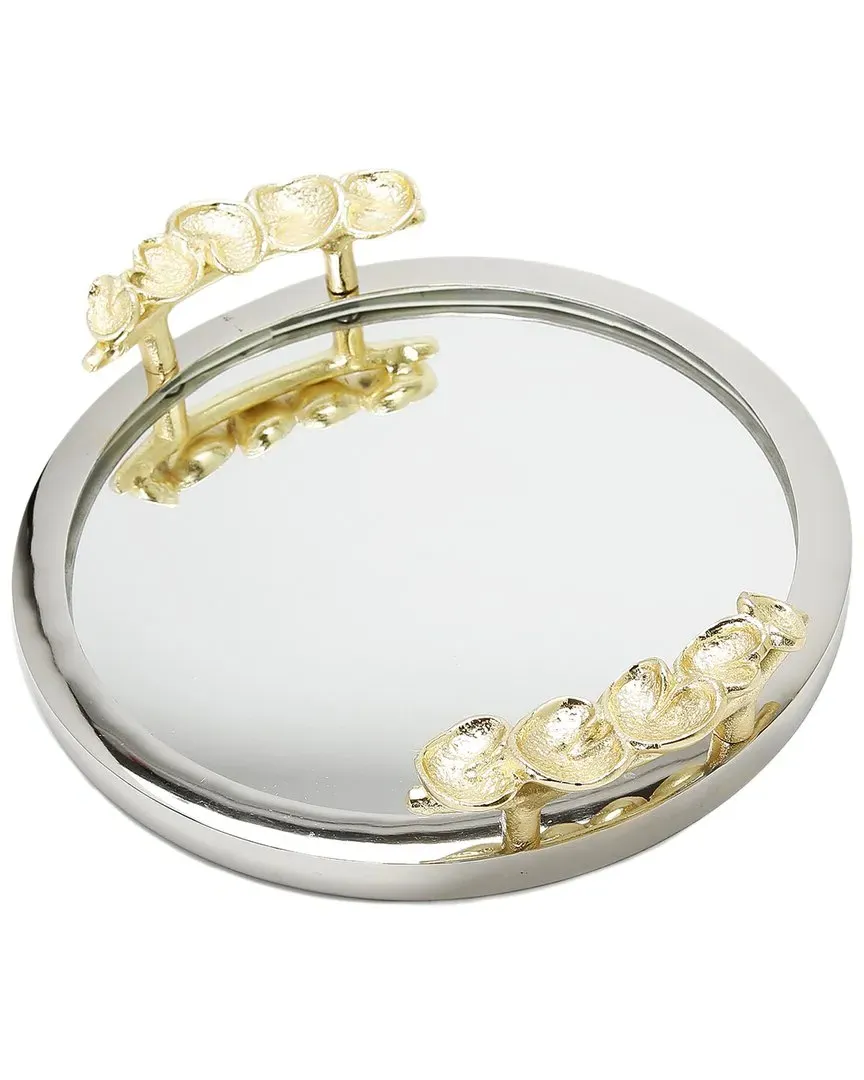 Round Mirror Tray - Gold image