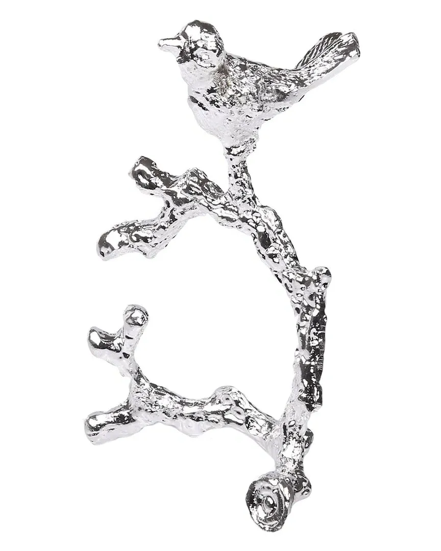 Set of 4 Bird Napkin Rings - Silver, Stainless Steel image