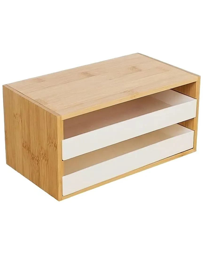 Allgoods 2 Drawer Storage Unit - Natural Wood image